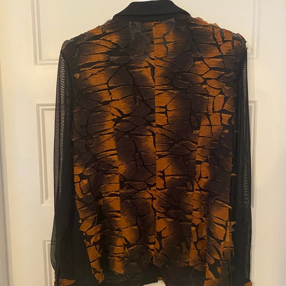 Vintage Joseph Ribkoff blouse long and sheer sleeve - Picture 7 of 13